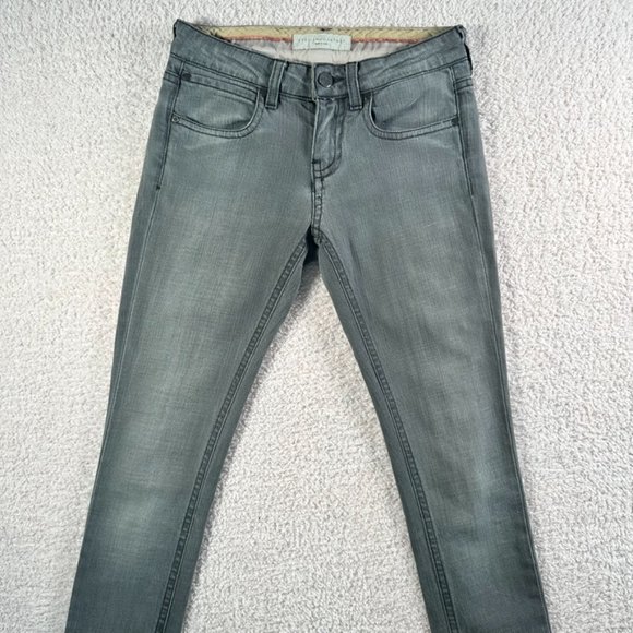 Stella McCartney Jeans Women's 25 Gray Skinny Denim Size 25 (26x34) Fall Utility - Picture 3 of 16